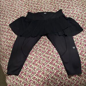 Black Skirted Leggings